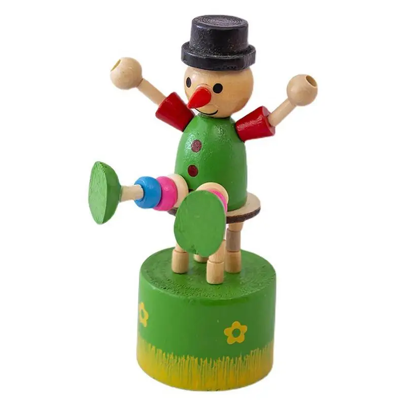 

Push Up Toys Clown Figure Puppet Thumb Clowns For Child's Room Clown Shape Finger Puppet Function For Home Decoration
