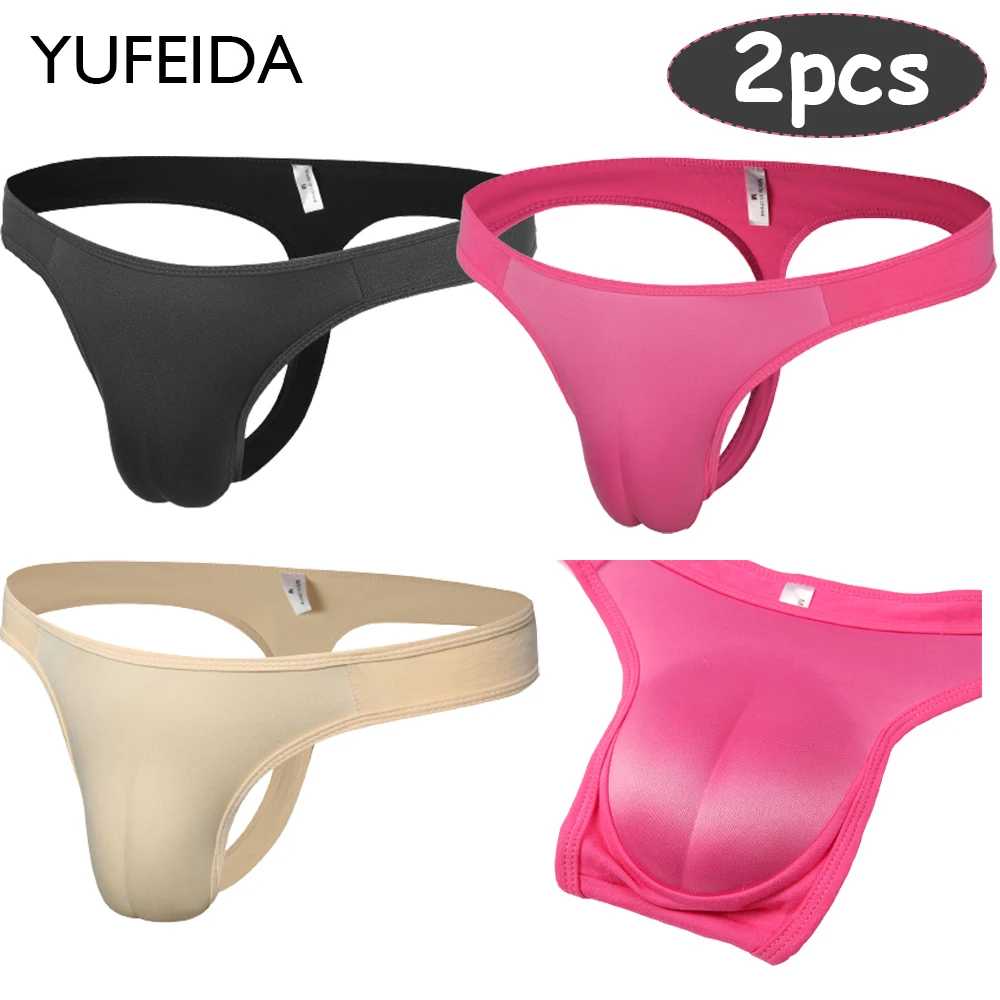 YUFEIDA 2pcs Transgender Shemale Hiding Gaff Panties Transgender Crossdresser Camel Toe Brief Pseudo-girl Briefs Shaping Pants