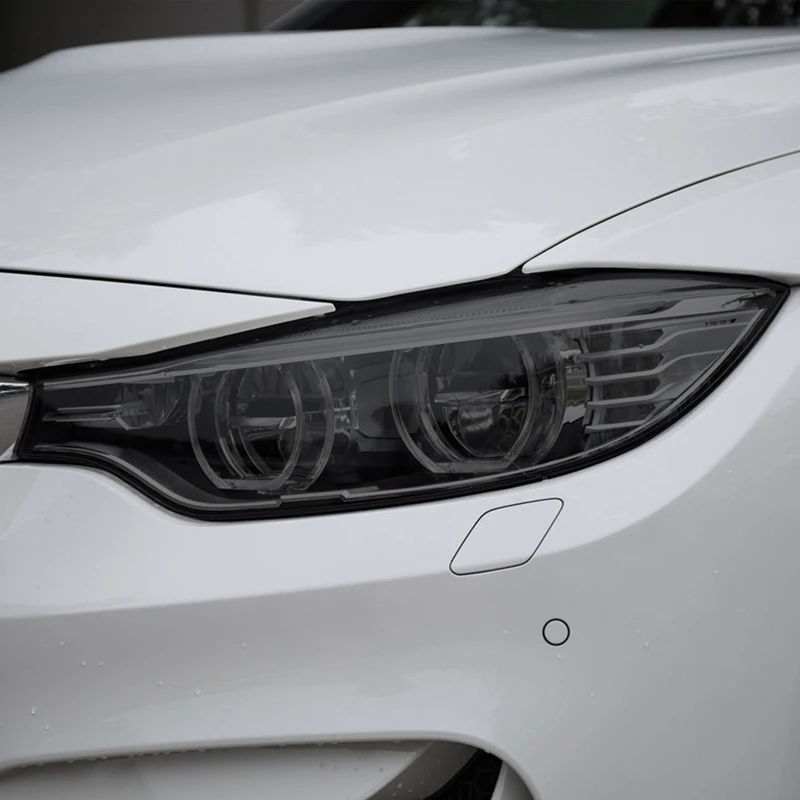 

Для BMW M4 F82 F83 2014-2019 автомобильные аксессуары Автомобильная фара защитная пленка дымчато-черная обернутая виниловая прозрачная ТПУ наклейка