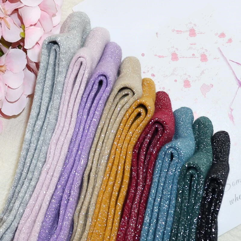 3 pairs high quality women fashion filigree socks Sexy women spring autumn glitter socks Candy-colored Korean style women socks