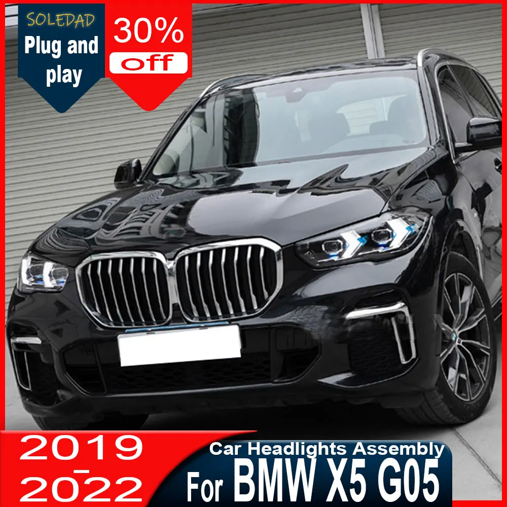 Фото Светодиодная фара для BMW X5 G05 (2019-2022), модифицированная, с динамическим поворотником, новая, в сборе №2