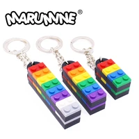 marumine bulk packing accessories diy keychain building blocks moc key ring birthday jewelry gift educational toys for children