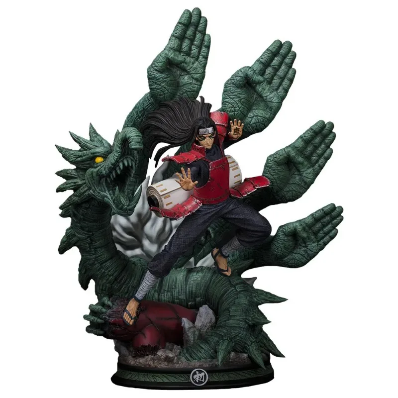 

Naruto Anime Figure Shodai Hokage Thousand Hand Pillar Limited Edition Senju Hashirama 36CM Kakashi GK Statue Desktop Collection