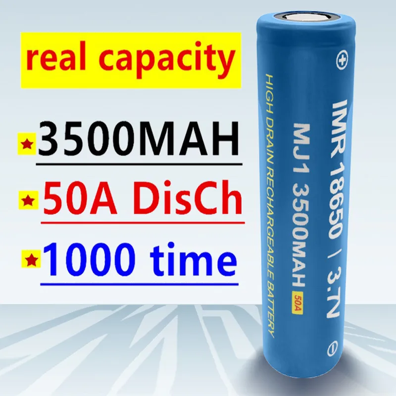 

CKADK 100% Original MJ1 3.7 v 3500 mah 18650 Lithium Rechargeable Battery For Flashlight batteries MJ1 3500mah battery