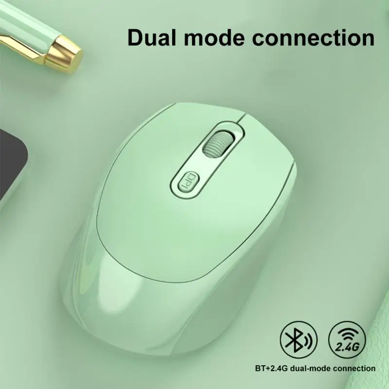

Новинка M107 Morandi беспроводная мышь Bluetooth-совместимая мышь Бесшумная мышь для зарядки 2,4G Беспроводная офисная мышь