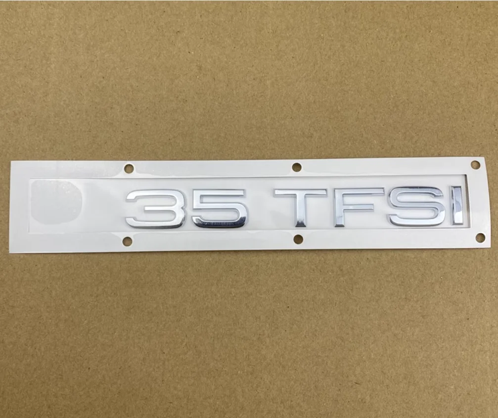 Фото 3D ABS 30TFSI 35TFSI 40TFSI 45 50 55TFSI 60TFSI Автомобильная наклейка с буквенным логотипом, значок на хвостовой бампер, авто эмблема заднего багажника, аксессуары AD №2