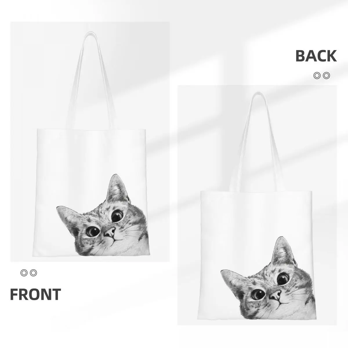 Трусливый Кот Холщовая Сумка-тоут забавные сумки через плечо с котятами для