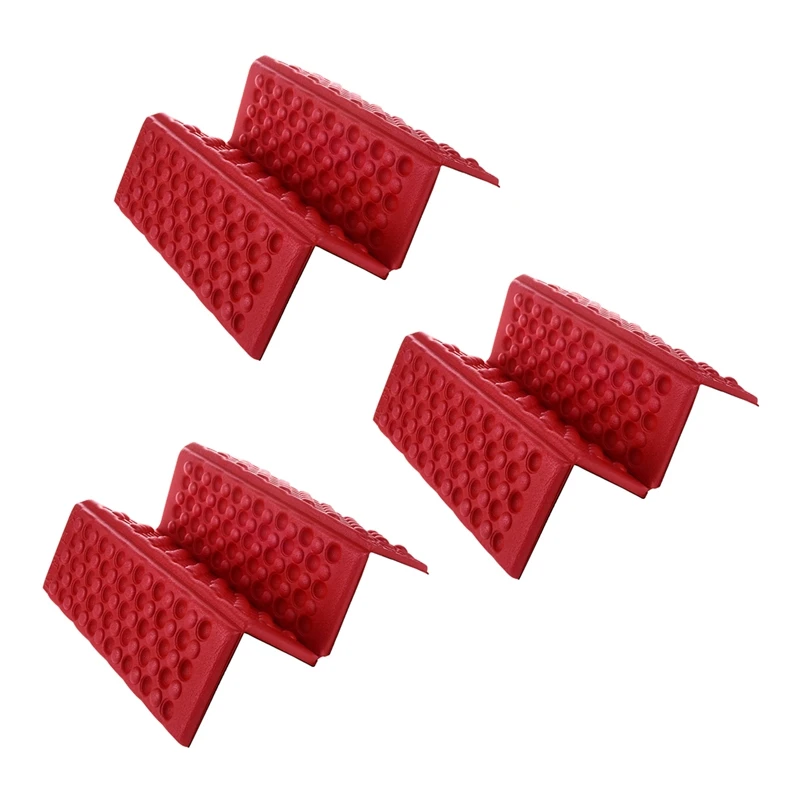 

3X Personalized Folding Foam Waterproof Seat Pad Chair Cushion Red