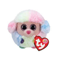 ty teeny puffies rainbow poodle 10cm kawaii big eyes stuffed animal plush toy kids soft doll birthday gift for kids