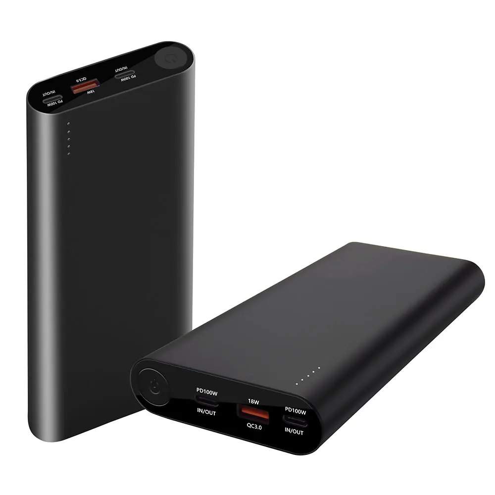 Фото Новая версия PD 45 Вт 65 Вт 100 Вт Портативное зарядное устройство 26800 мАч USB Type-C Power Bank Быстрая зарядка для Macbook и мобильных устройств №2