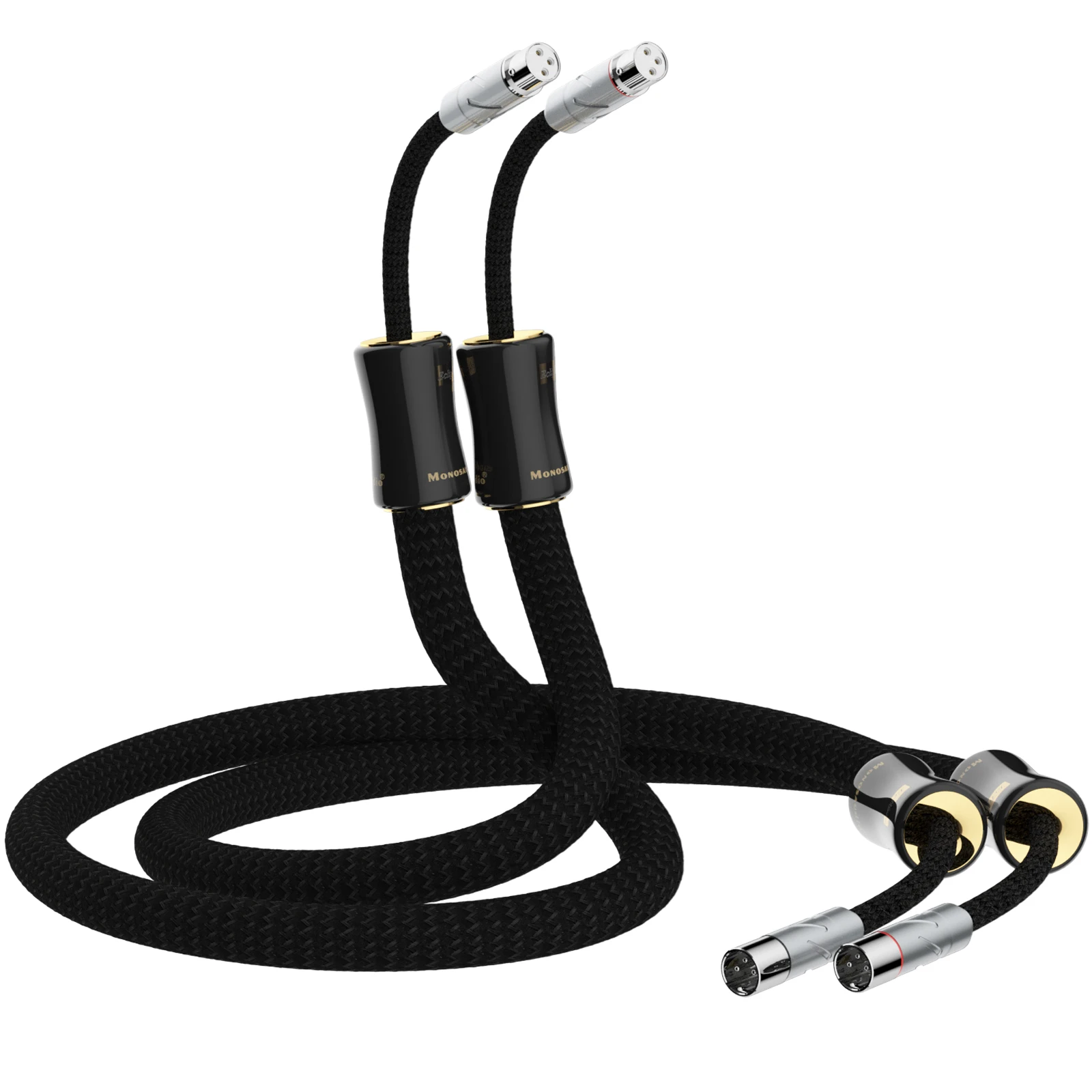 Пара монокристаллов Monosaudio Eclipse из чистого серебра сбалансированный