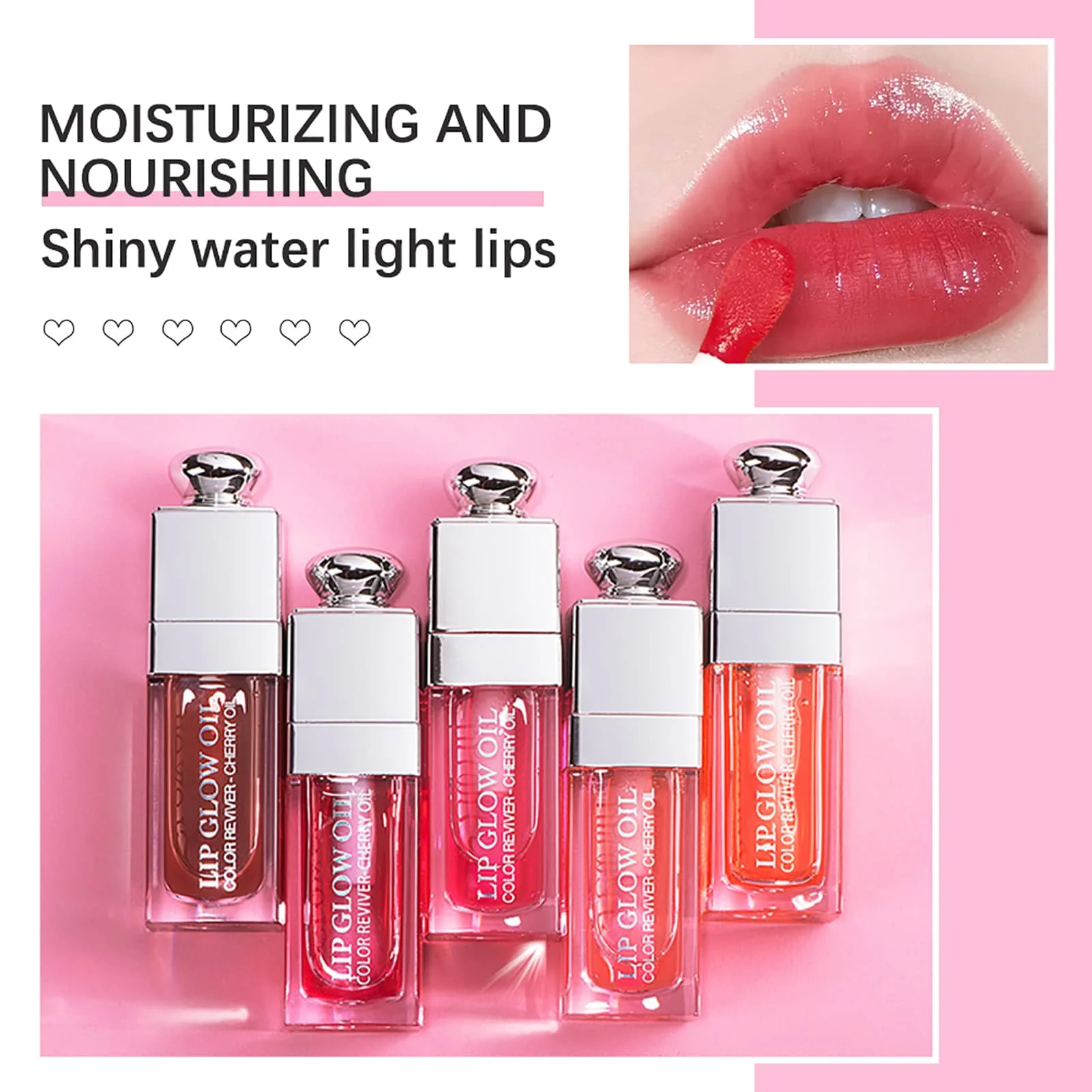 

Plump Lip Glow oil Lip Care Oil Plumping Lip Gloss Non-Sticky Formula lip oil moisturizing Lipstick Hydrating Polished lips oil