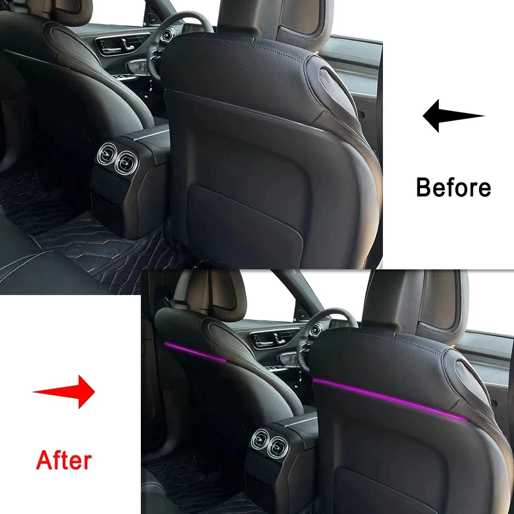 Подходит для Mercedes-Benz C/GLC/E 64-цветной задней спинки экологическое освещение