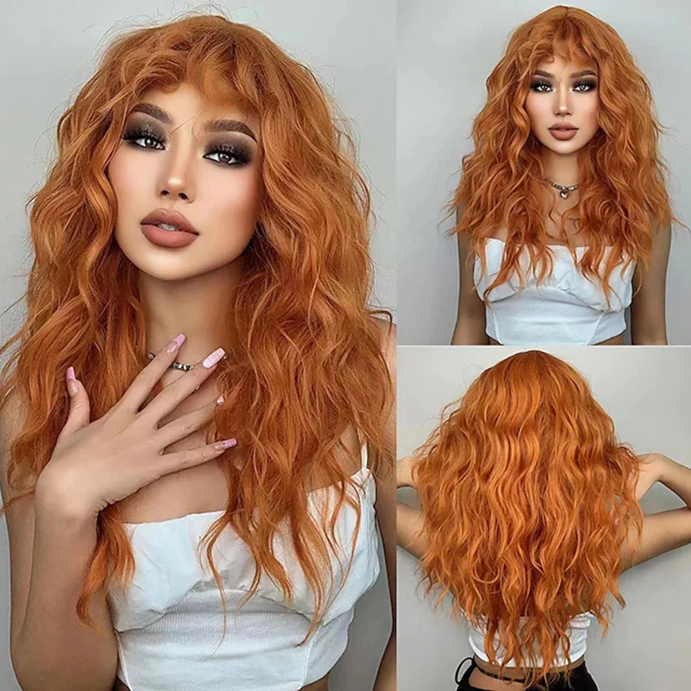 With Brown Long Straight Hair With Bangs