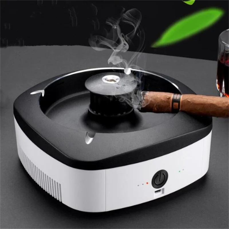 

Smart Anti Smell Home Ashtray Usb Air Purifier Electric With Lighter Large Ash Trays Present For Boyfriend Smoke Buddy Smokeless