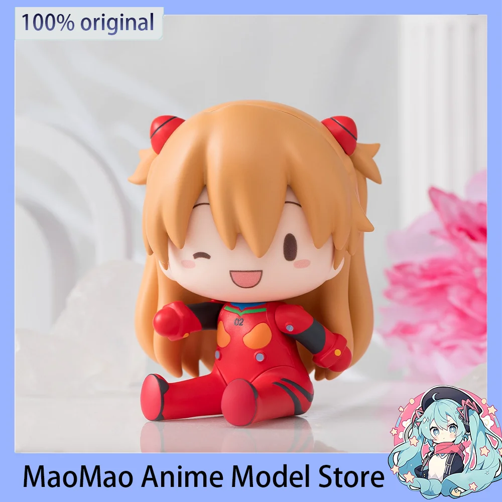 Фото Оригинальный S-FIRE Fuwa Petit Evangelion Shin Gekijouban Soryu Asuka Langrey (Plug Suit) Фигурка 8 см Q версия Коллекционная игрушка №1