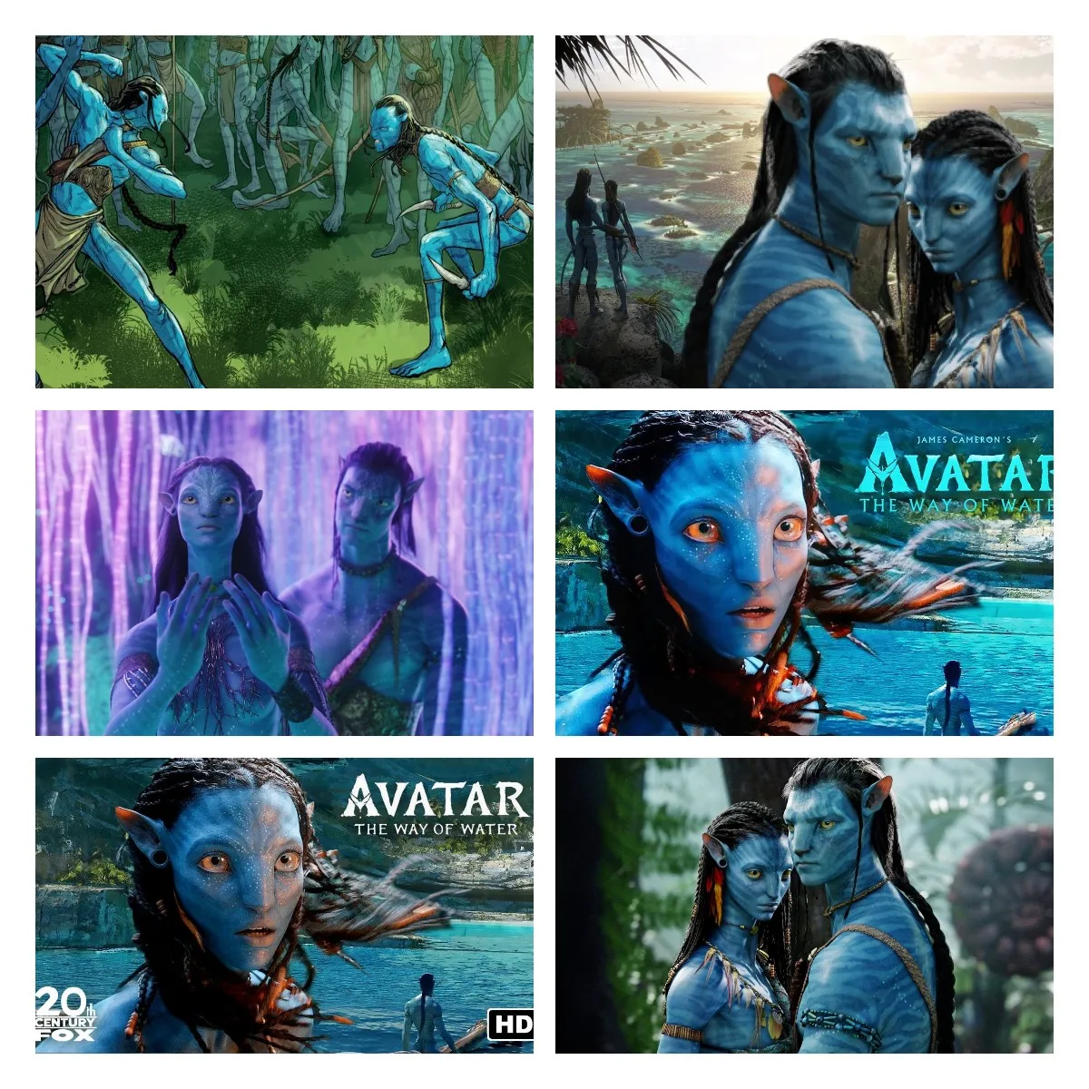 

Canvas Painting Disney AVATAR 2: The Way of Water Posters and Prints Wall Art Pictures Teens Room Home Decoration Children Gift