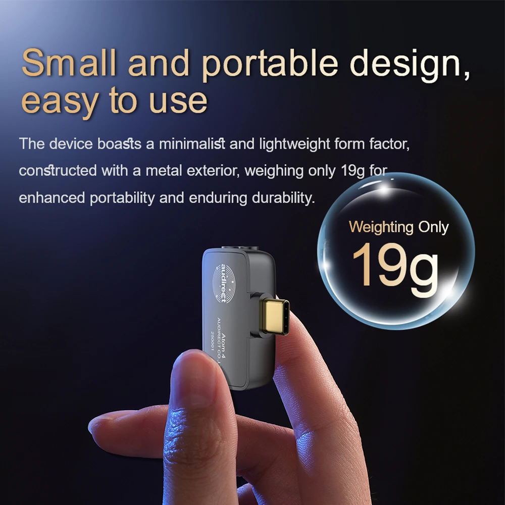 Портативный USB-декодер ЦАП USB C Усилитель для наушников TYPE AMP