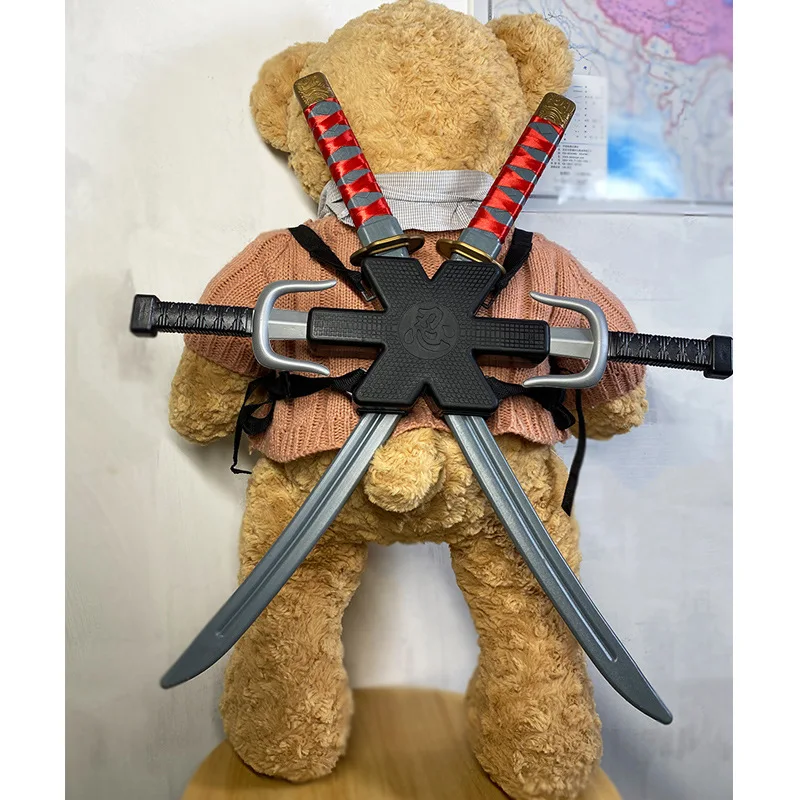 Хэллоуин игрушка самурай ниндзя нож ретро длинный короткий кинджал набор Дэдпул