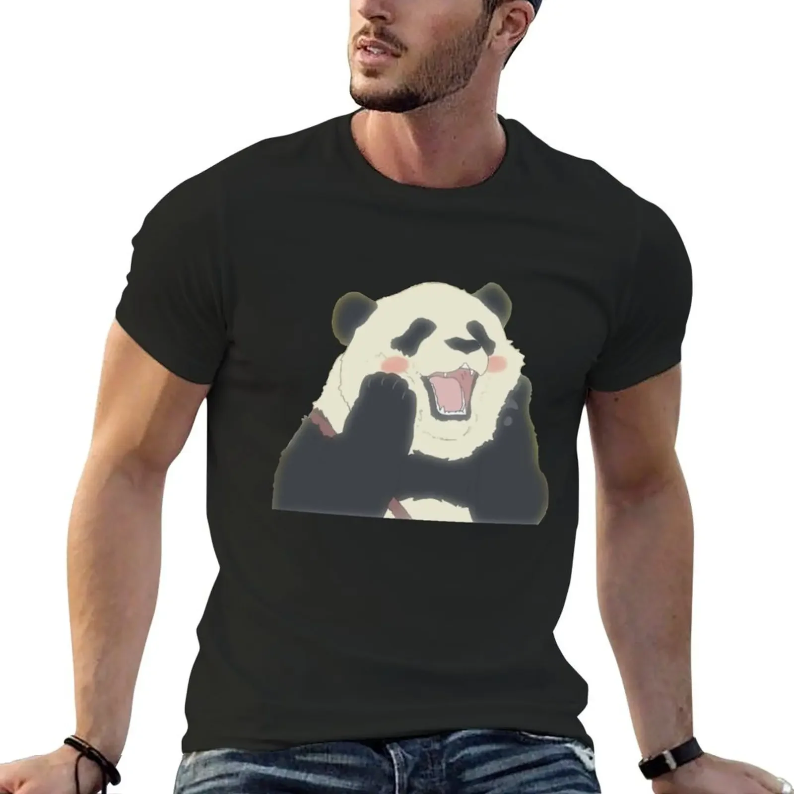 Футболка PANDA-KUN дешевые вещи футболка на заказ хлопковая для мужчин