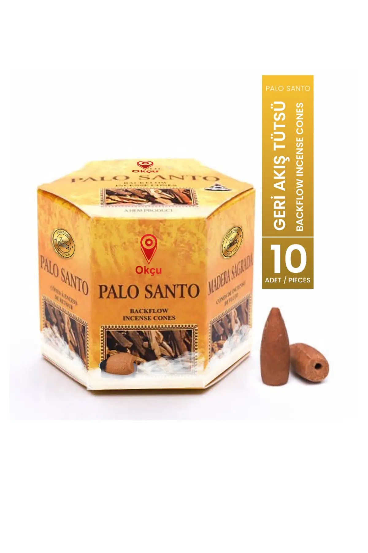 

Palo Santo Backflow tusu Selale Conical Backflow Incense 10 pieces