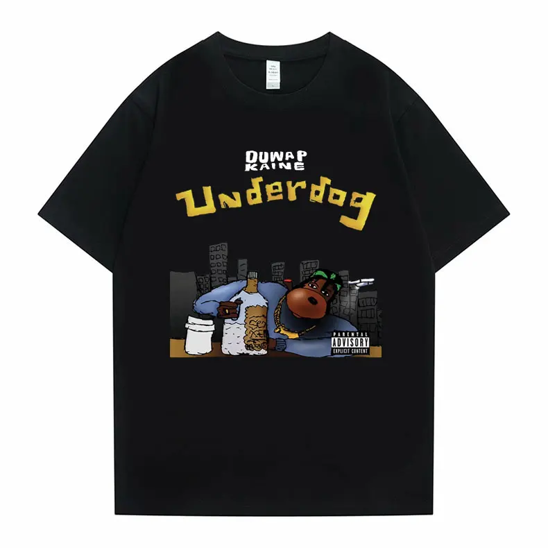 

Duwap Kaine Underdog Album Cover Print Tshirt Tupac 2Pac T-shirt Snoop Dogg T Shirts Short Sleeve Men Women Hip Hop Tee Shirt