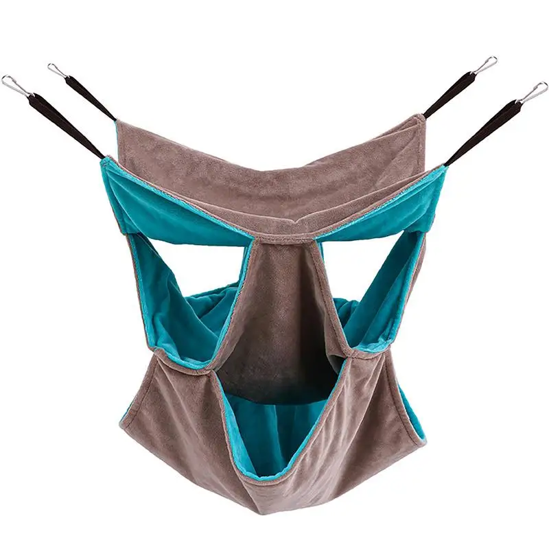 

Double Plush Pet Hammock Mini Hanging Warm Nest Hanging Beds House Small Animal Cage For Small Animal Nests Supplies