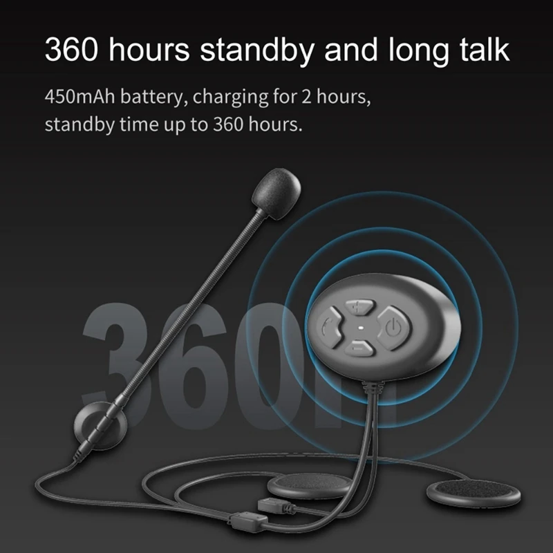 Bluetooth 5 0 гарнитура для мотоциклетного шлема Беспроводные стереонаушники режима