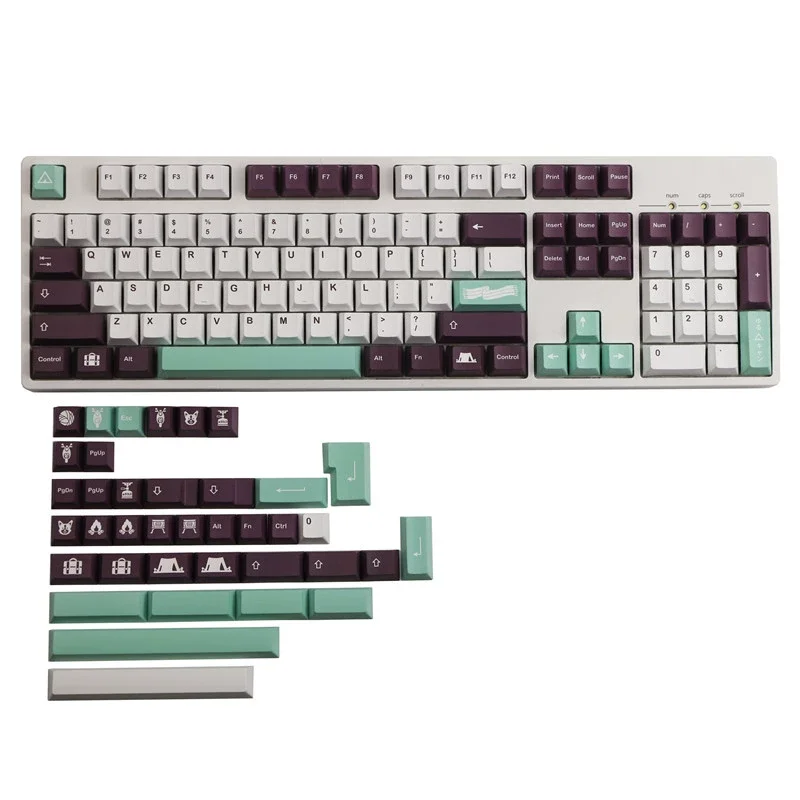 

GMK Yuru Keycaps 142 Keys Cherry Profile PBT Dye Sublimation Mechanical Keyboard Keycap For MX Switch With 1.75U 2U Shift ISO En