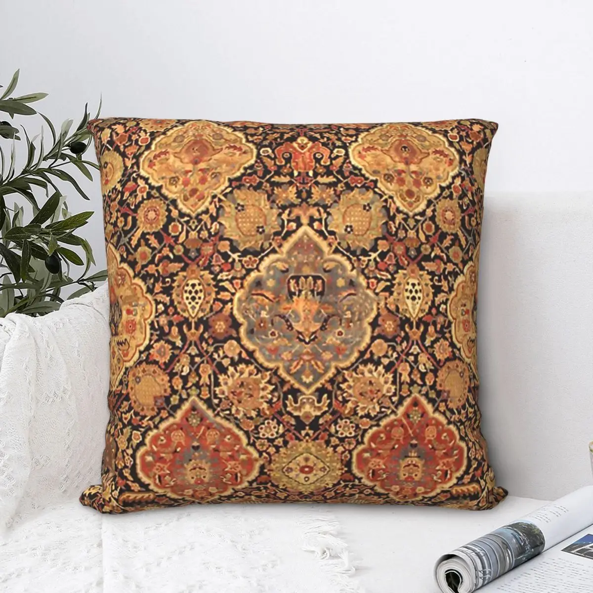 

Vintage Hug Pillowcase Oriental Rug Backpack Cushion Garden DIY Printed Car Coussin Covers Decorative