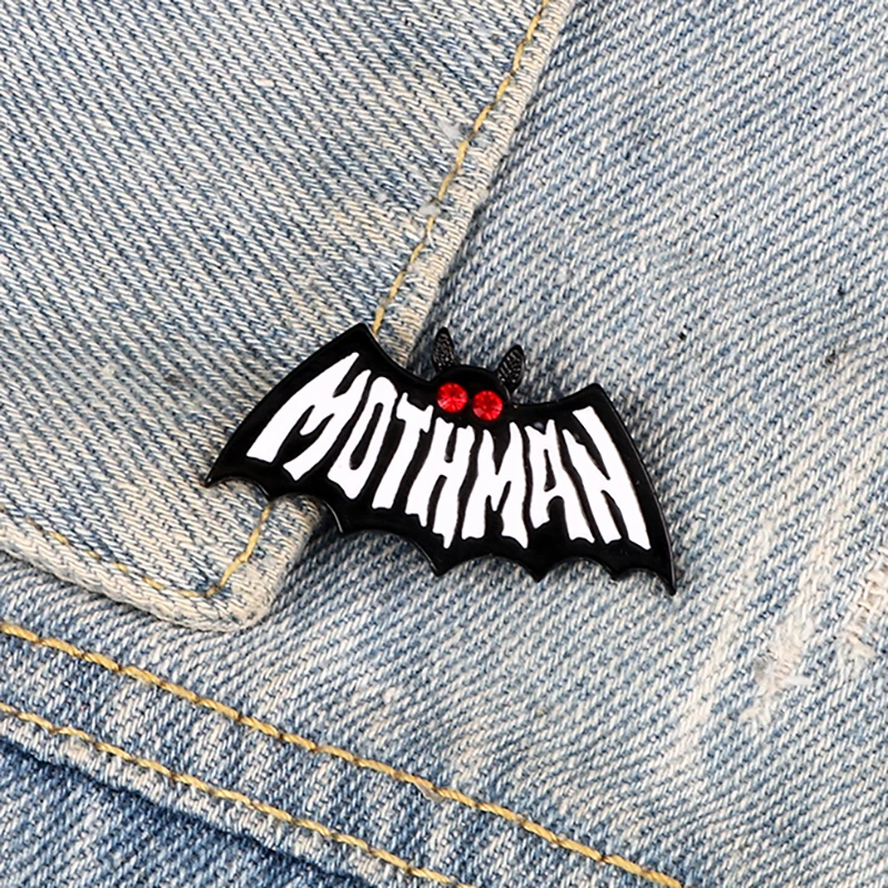 Броши с эмалью, в стиле панк, с изображением летучей мыши, классические броши с изображением мотылька, героизма сериала, Хэллоуина, темная ночь, ювелирное изделие, на лацкан для рюкзака