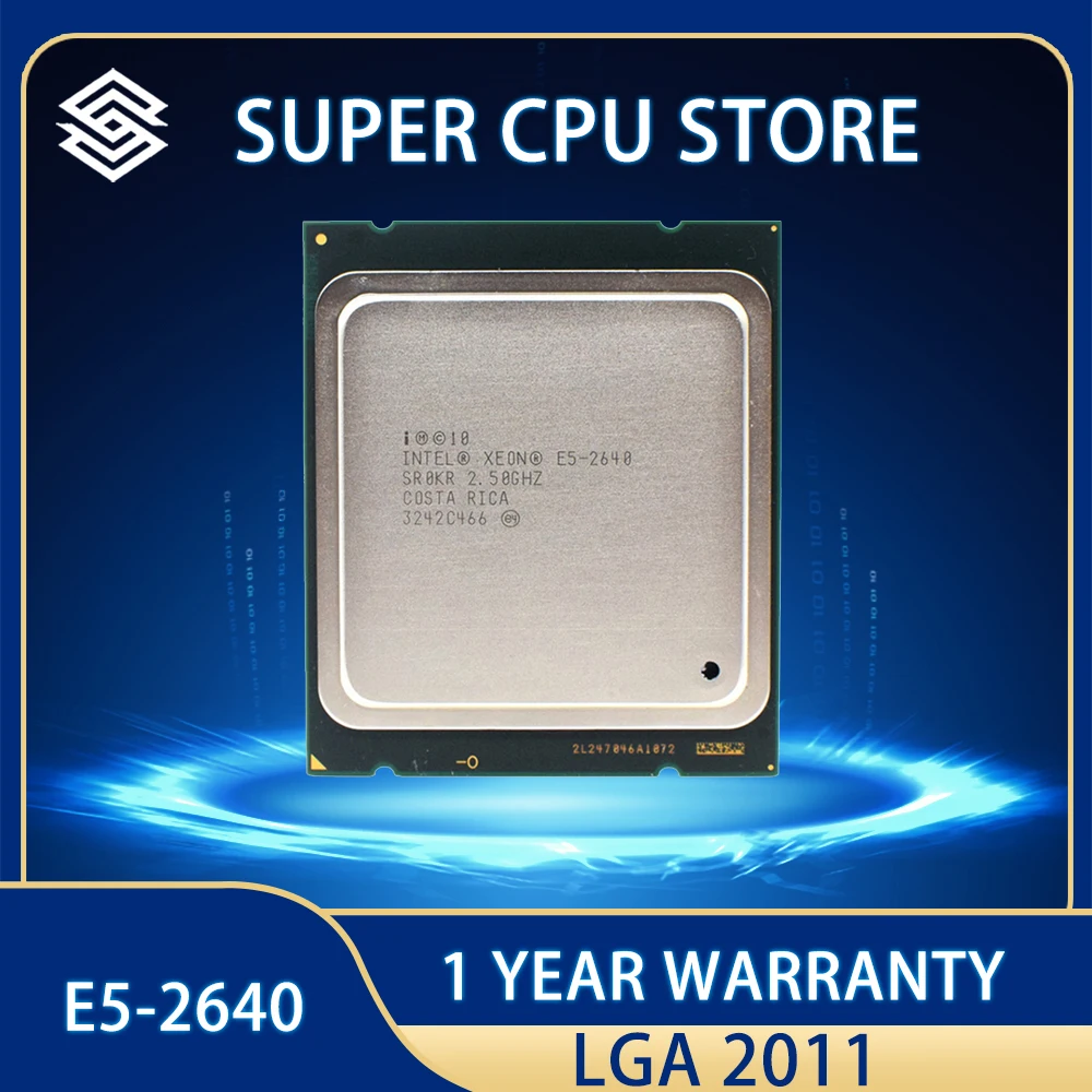 Intel Xeon Processor E5-2640 CPU Free Shipping Six Core 15M Cache/2.5/GHz/8.00 GT/s 95W  E5 2640, sell E5 2650  LGA 2011