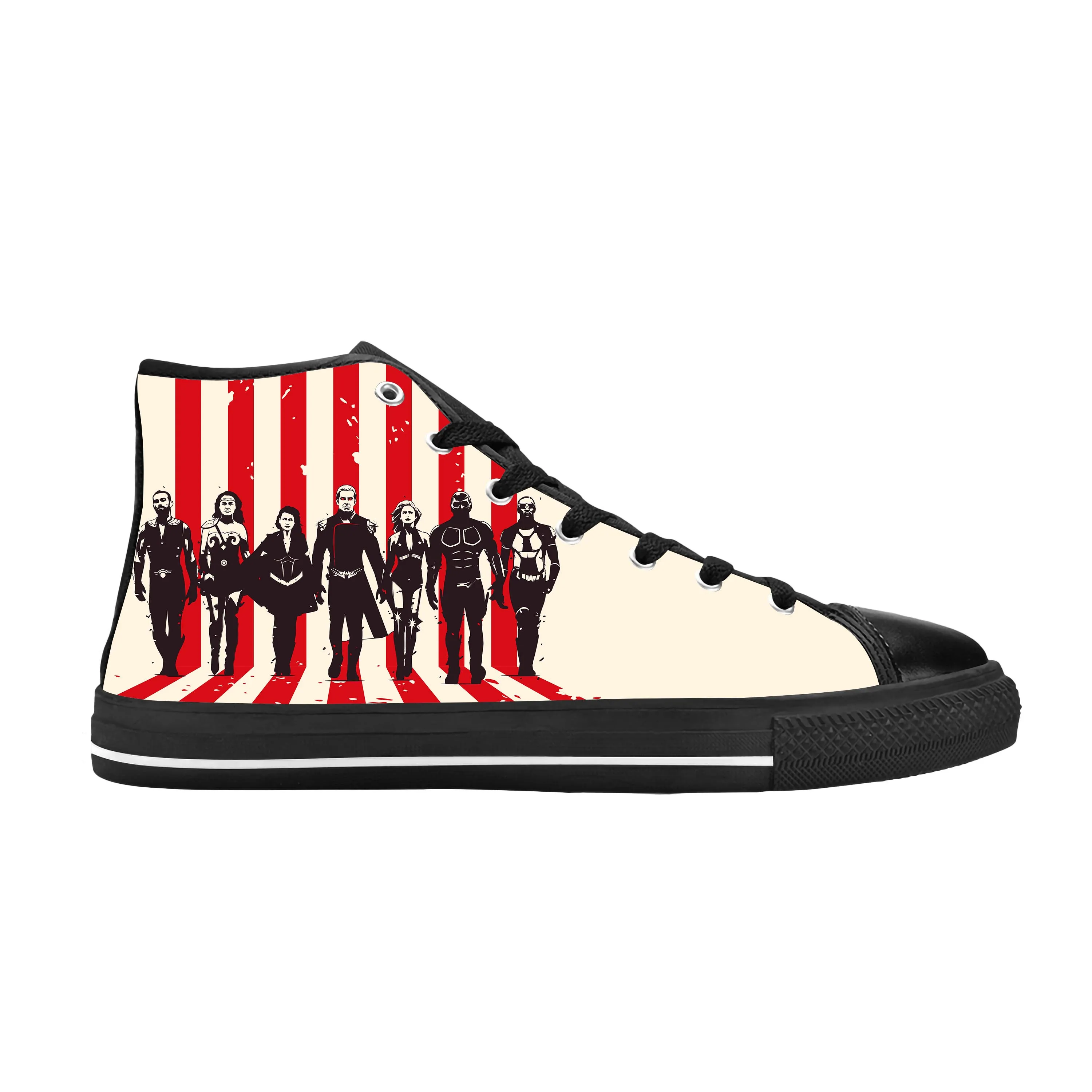 

TV Series Movie The Boys Superhero Anime Cartoon Casual Cloth Shoes High Top Comfortable Breathable 3D Print Men Women Sneakers