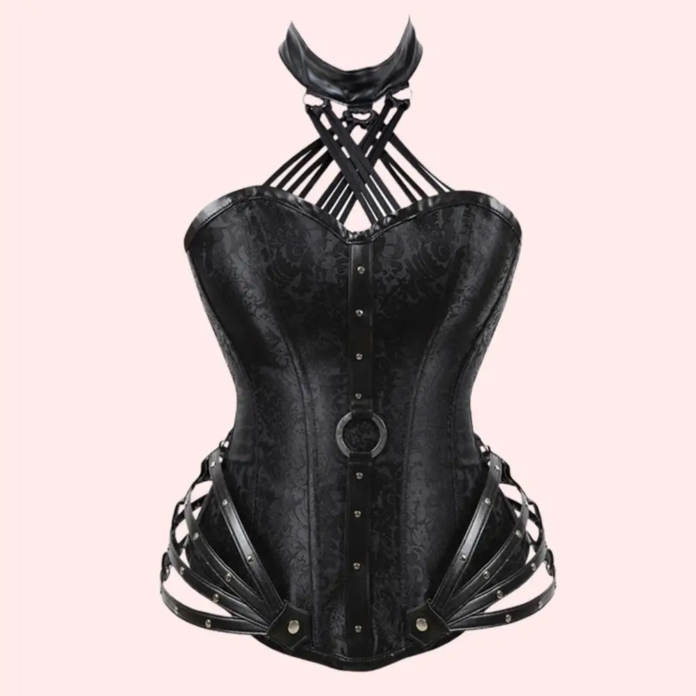 

Women Shapewear Polyester Corset Lightweight 11 Steel Bones Durable Waist Slimming Shapewear Bodysuit