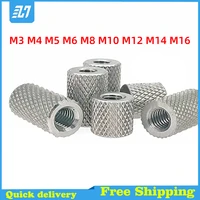 m3 m4 m5 m6 m8 m10 m12 m14 m16 304 stainless steel elongated cylindrical nut knurled nut hand tightened mesh nut