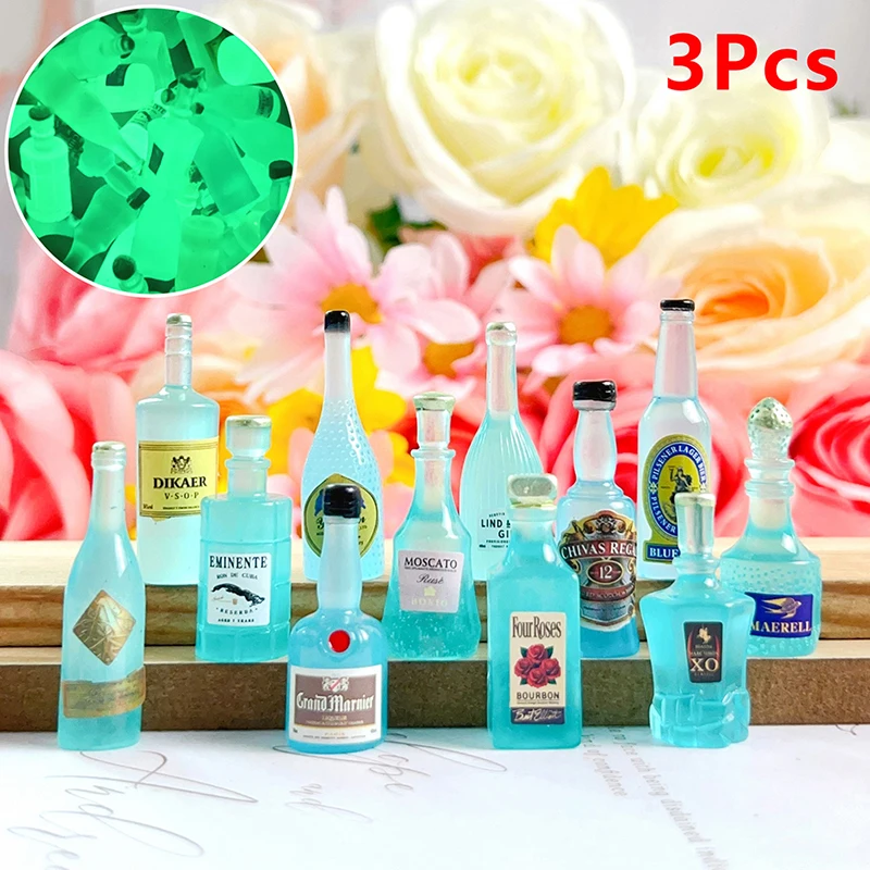 

3 шт., светящиеся миниатюрные игрушки для кукольного домика