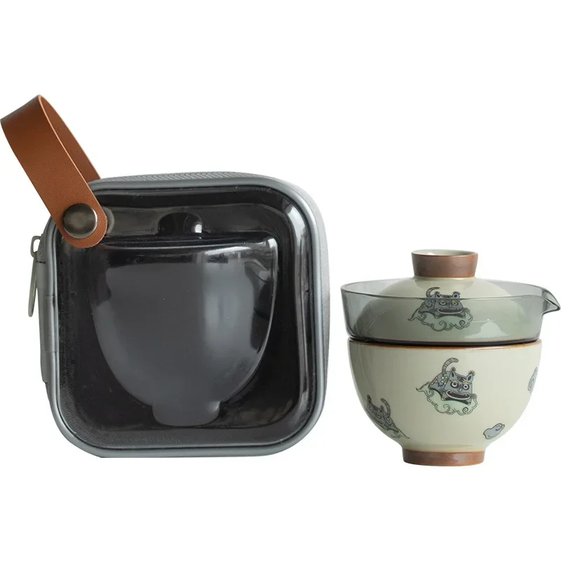 

Керамический чайник и чашка JINGDE TEA SET