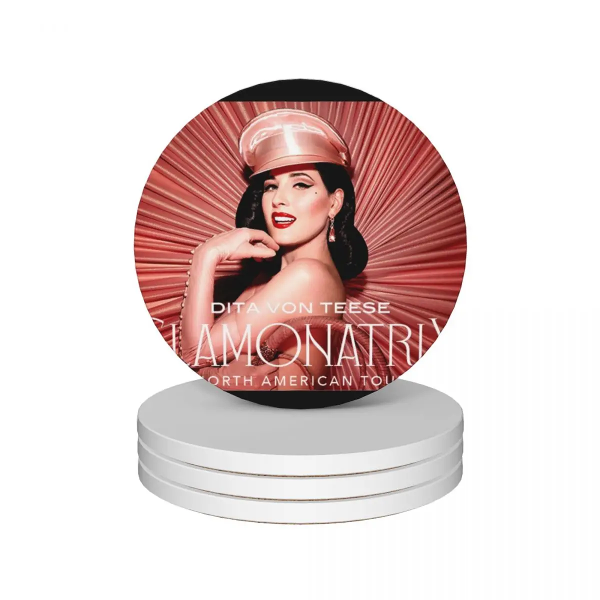 Dita glamontribe von teese керамические подставки (набор из 4 шт.) милая кухня для фотографий