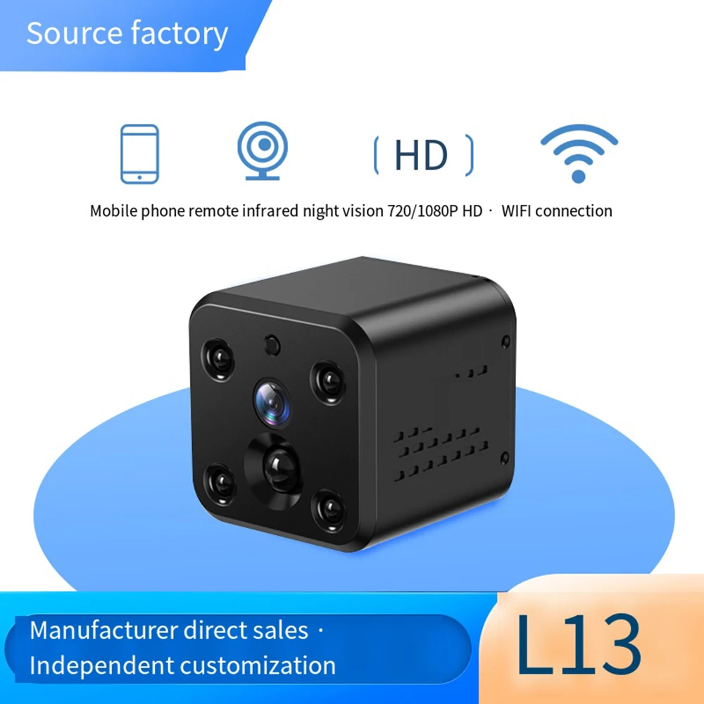 

4MP 1080P HD L13 Mini Camera Wifi Motion Detect Home Security Surveillance Camera IR Night Vision Baby Monitor Camcorder IP Cam