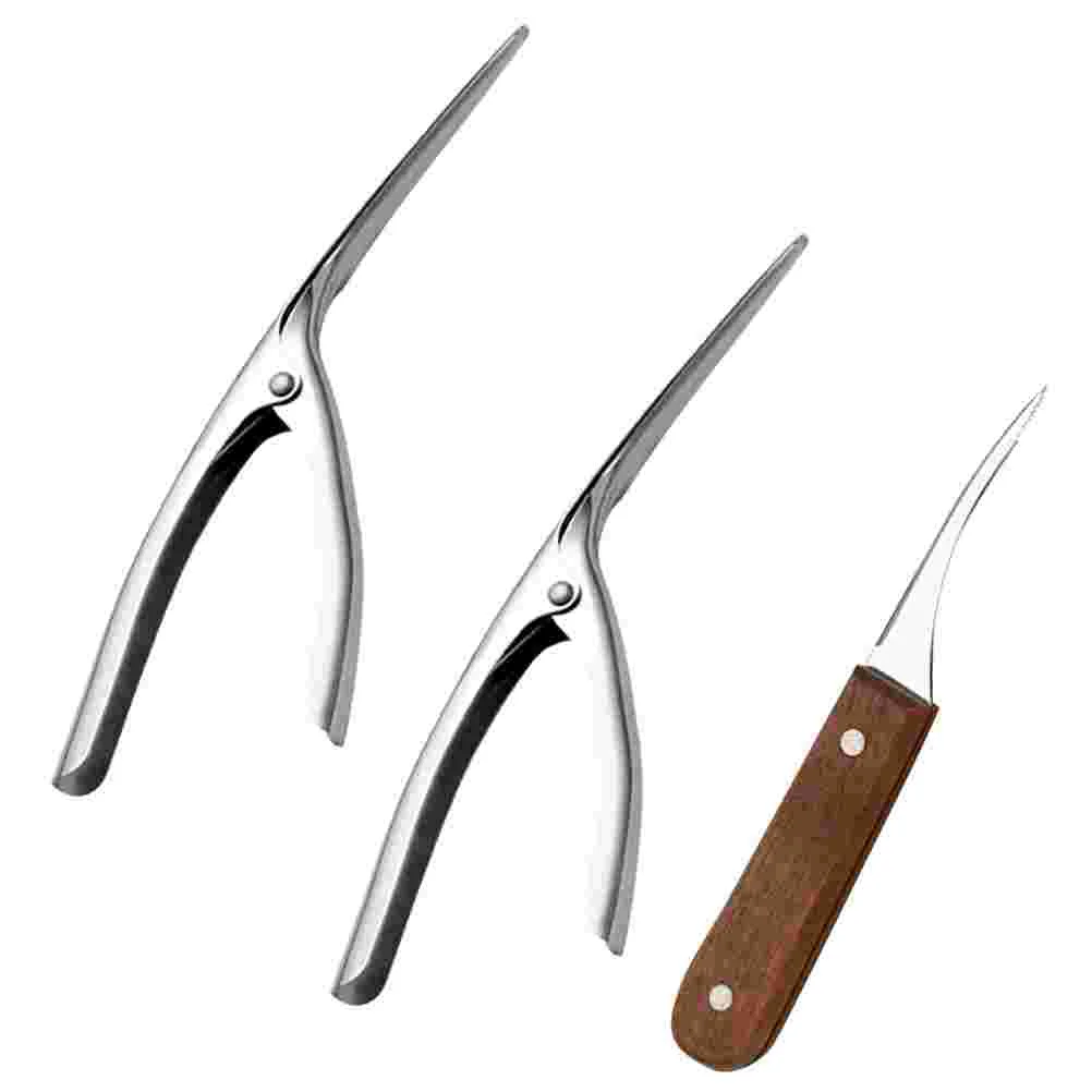 

3Pcs Shrimp Opener Stainless Steel Cleaning Tools Durable Shrimp Opener Kitchen Gadgets