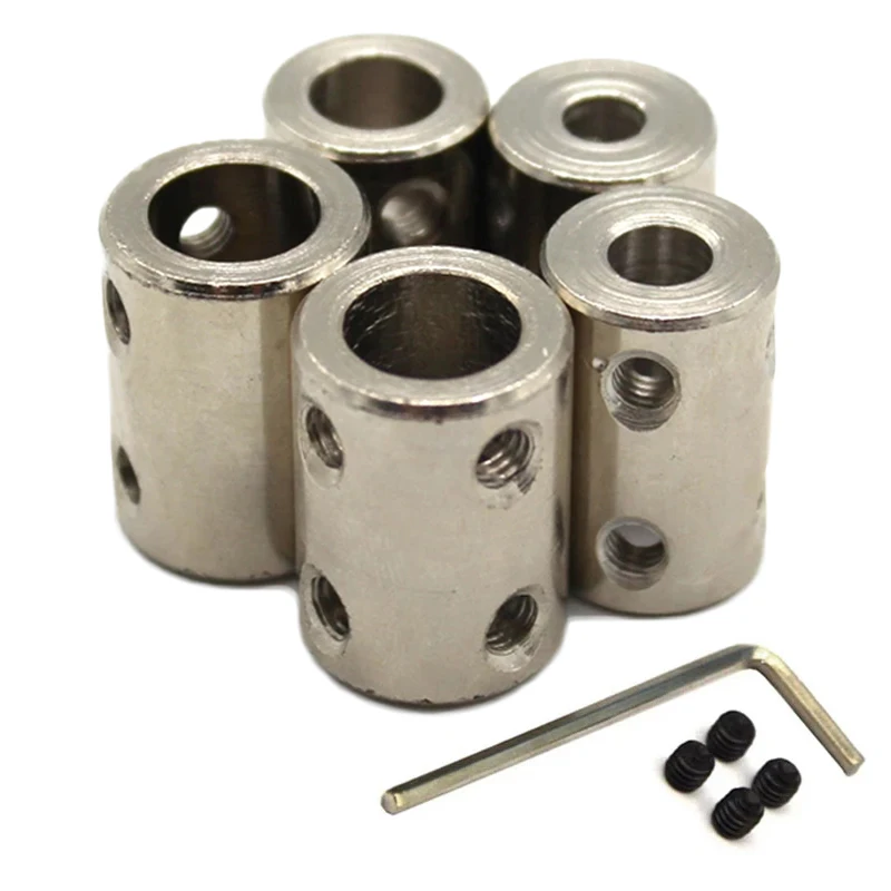 1pcs 3.17mm/4mm/5mm/6mm/8mm/10mm/12mm Rigid Shaft Coupling CNC Motor Coupler Connector Sleeve #45 Steel Dropshipping - купить по
