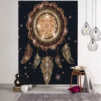 psychedelic scene dreamcatcher starry sky tapestry home decoration hanging magic tapestry hippie bohemian backdrop ceiling decor