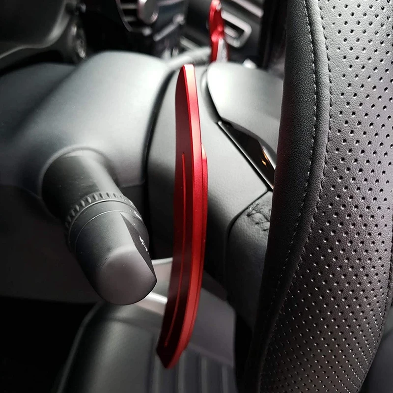 

Red Aluminum Alloy Steering Wheel Paddle Shifter Extension for Mitsubishi Lancer Evo X 2008-2016