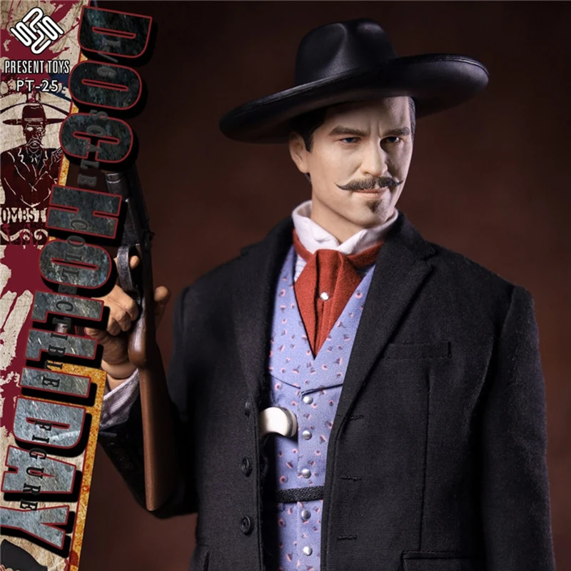 

In Stock PRESENT TOYS PT-SP25 1/6 Legendary Gunner Doc Holliday Action Figure Model 12'' Male Soldier Action Figure Full Set Toy