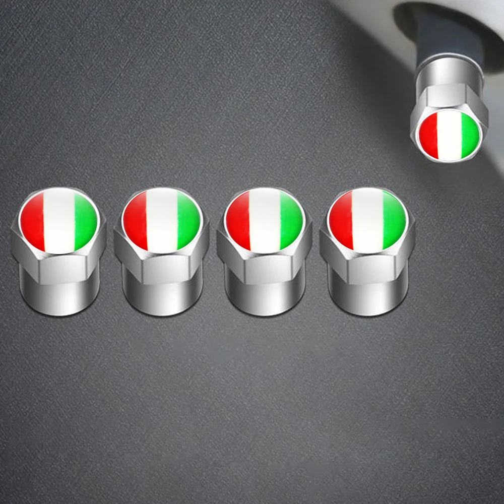 4 шт./лот флаг Италии для FIAT IEVCO DACIA колпачки штока воздушного клапана автомобиля