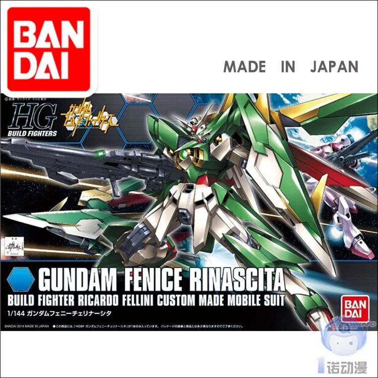 

BANDAI оригинальная модель HG 1/144 GUNDAM FENICE RINASCITA, набор для сборки, экшн-фигурка WING GUNDAM