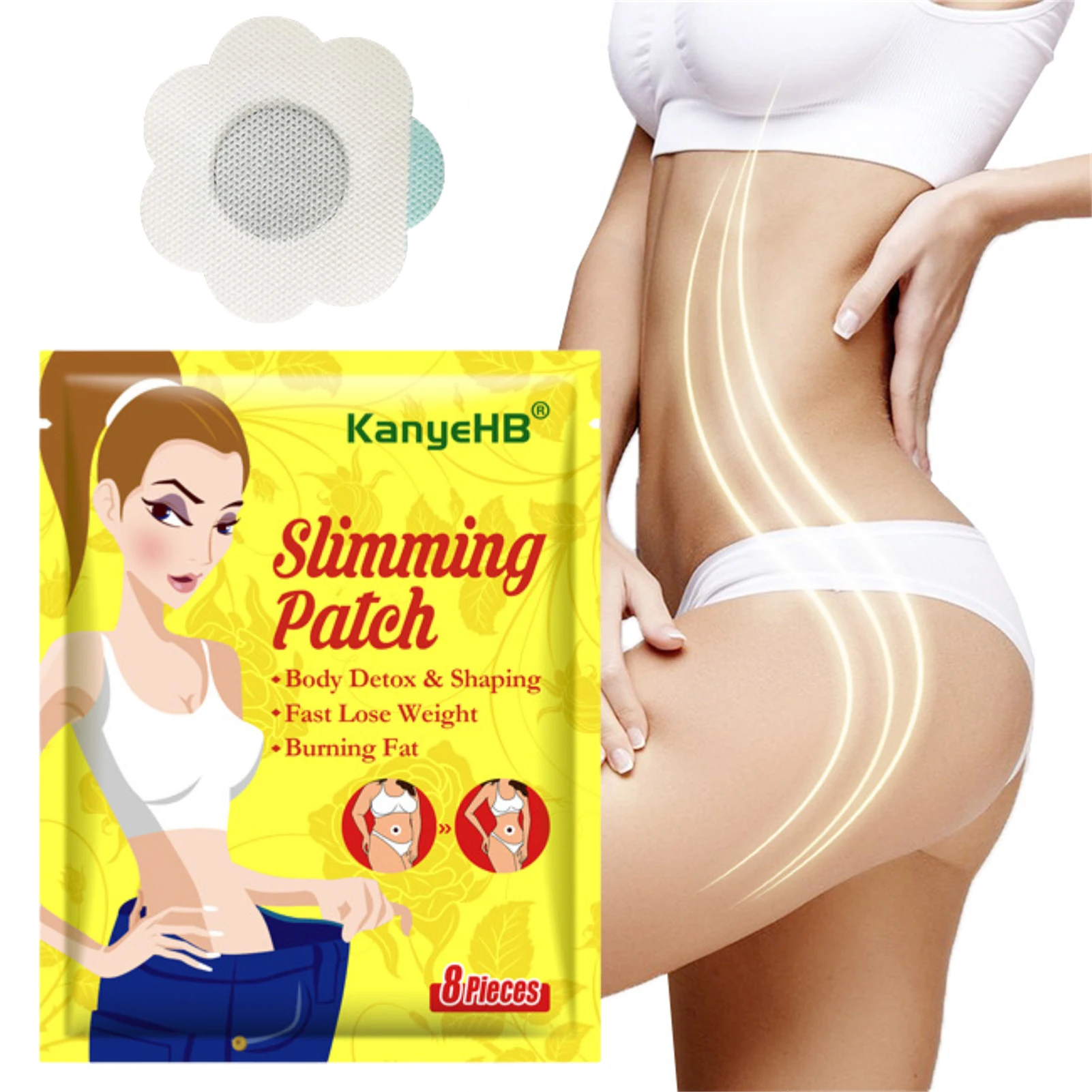 

8pcs Selling Weight Loss Slim Patch Navel Sticker Slimming Product Fat Burning Weight Lose Belly Waist Fat Burning Patch