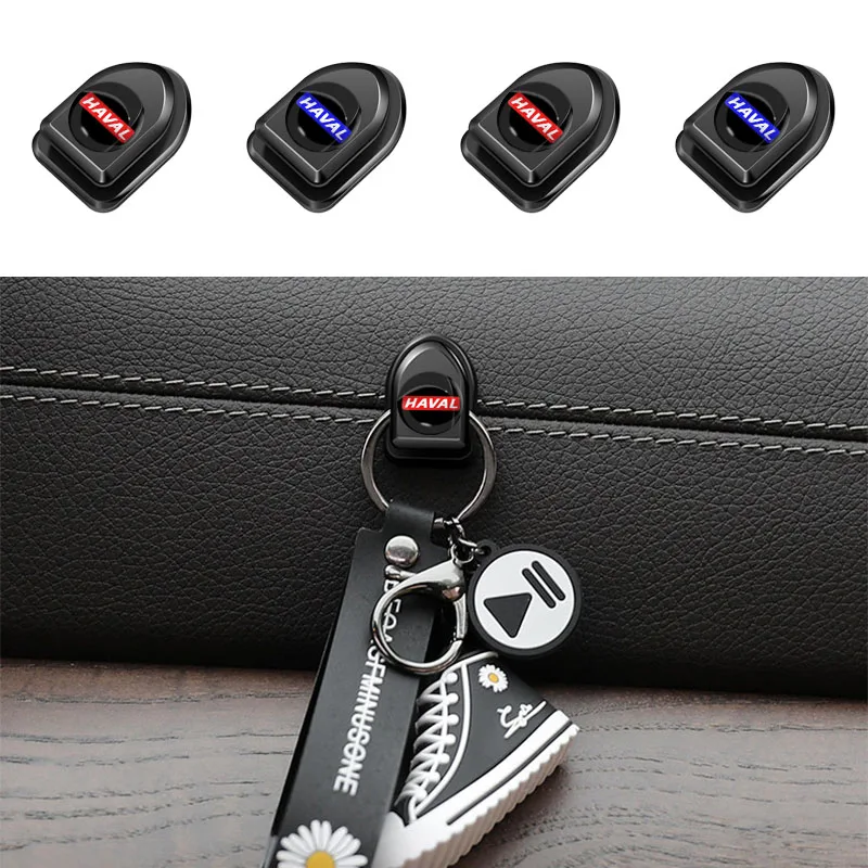 

4Pcs Self Adhesive Car Mini Concealed sticky Hook For Haval Jolion F7x F7 H6 2021 H3 H2 H5 H7 H8 H9 M4 Car Goods Car Accessories
