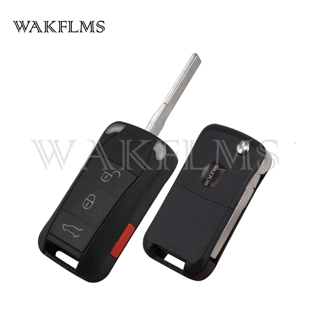 KR55WK45032 Бесключевой смарт-ключ автомобиля с функцией складывания 315 МГц для Porsche Cayenne 2005 2006 2007 2008 2009 2010 2011 с микросхемой HITAG2 46.