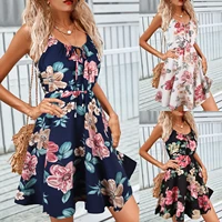 2022 fashion summer new ladies casual loose sling dress sexy sleeveless party office female lady dresses
